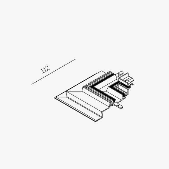 Guide sistema - Piano inclinato 30° per angolo interno 68/138mm