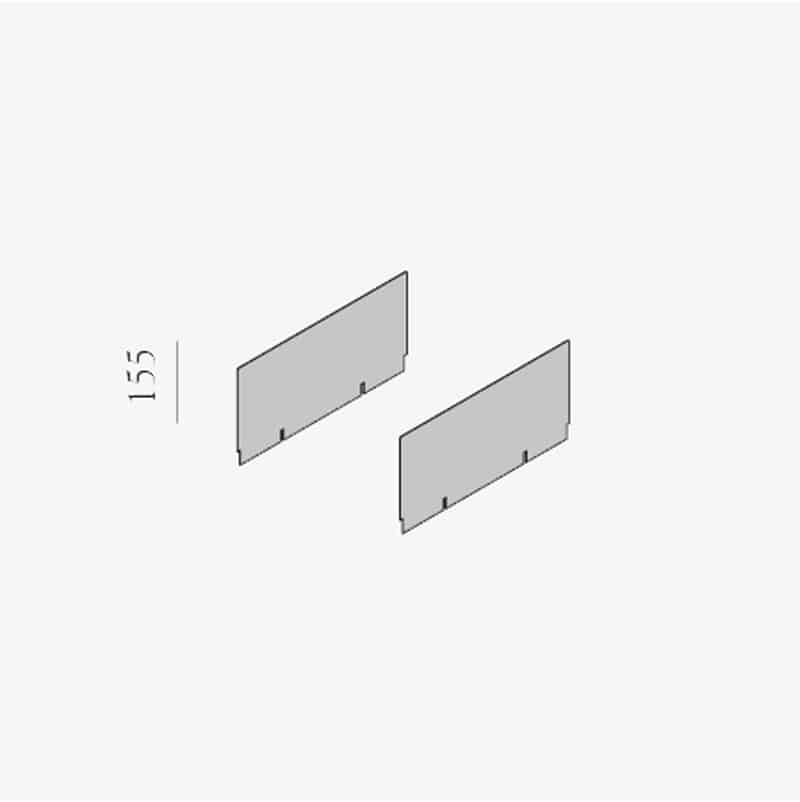 Guide sistema - Coppia di testate canale 138mm