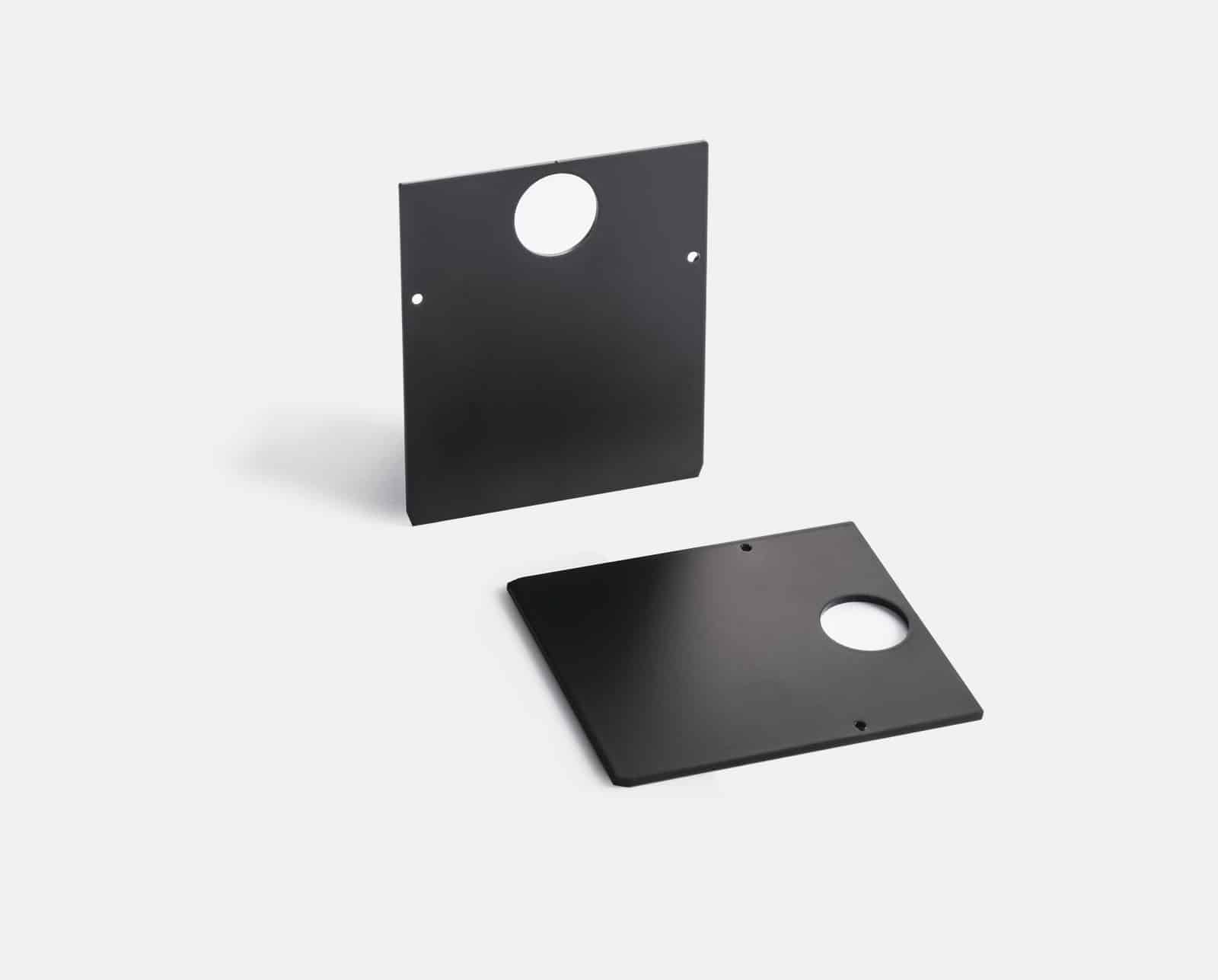 File 2 sistema - Coppia di testate di chiusura per incasso rasato