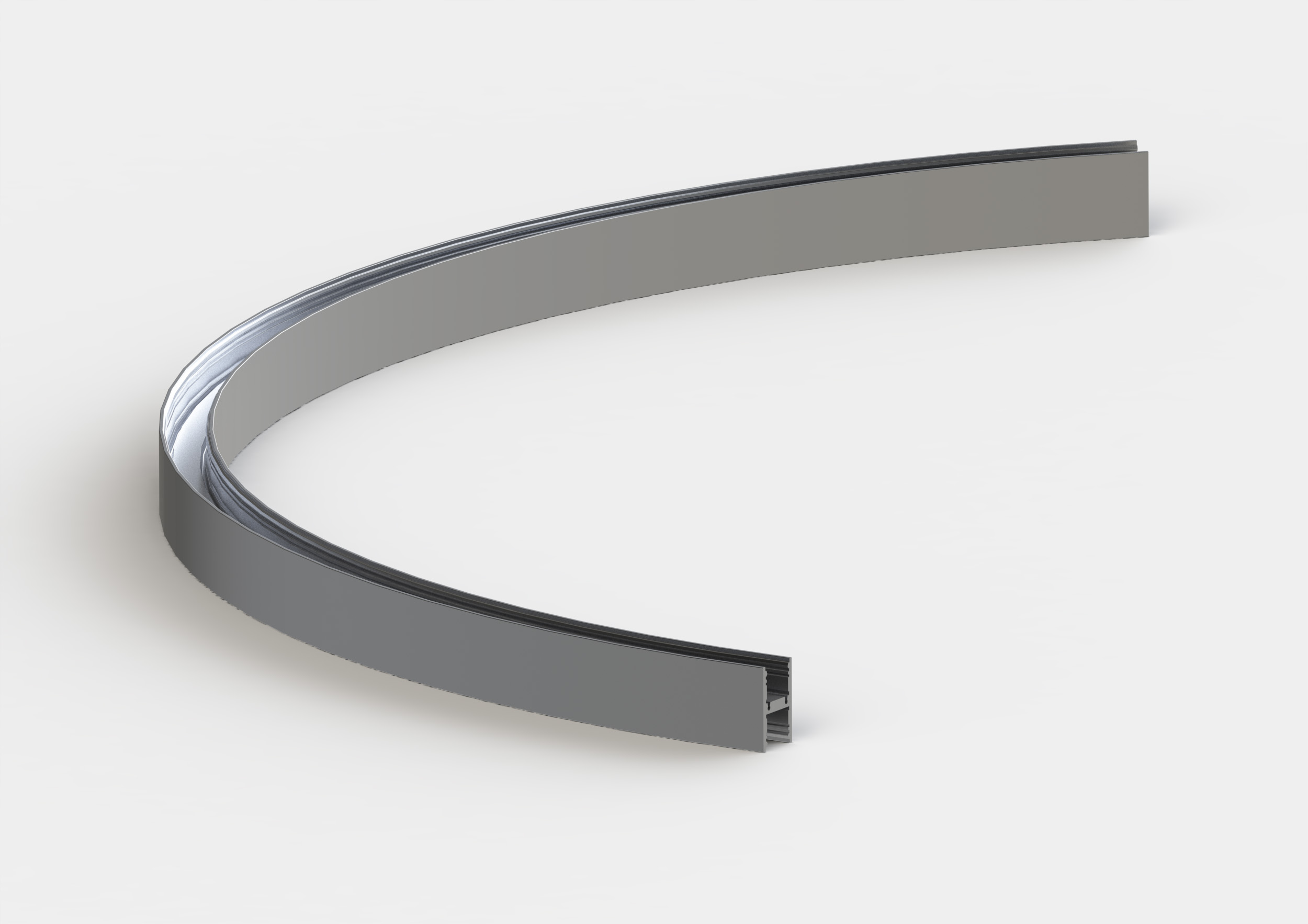 Microfile H sistema - Profilo vuoto curvo