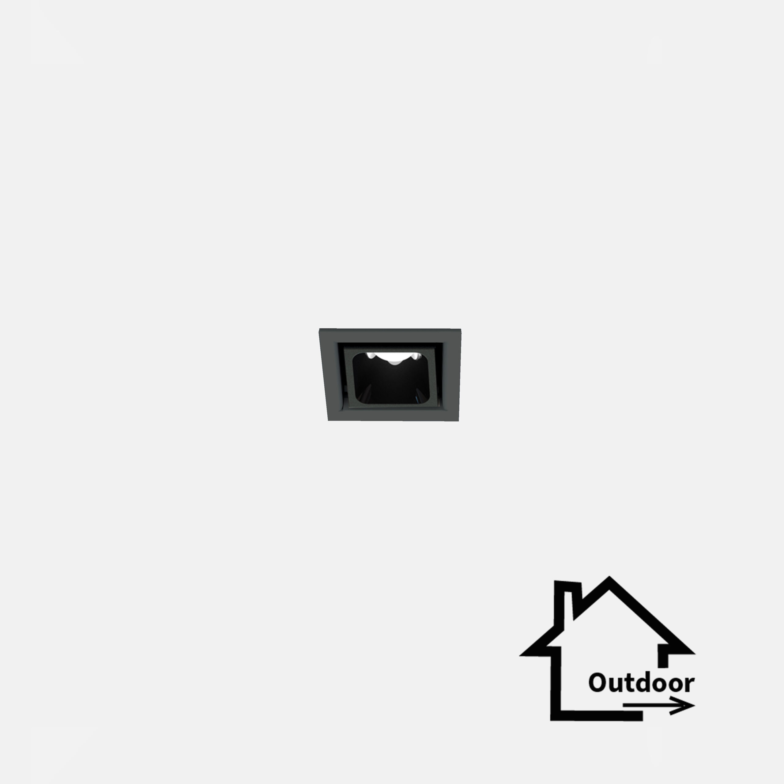 Leva 1 incasso frame outdoor - kit